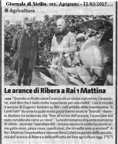 Su Giornale di Sicilia, sezione di Agrigento
