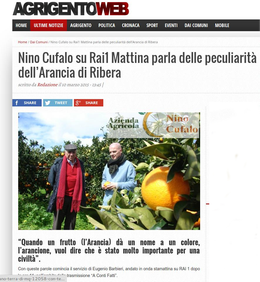 Azienda Cufalo su Agrigentoweb.it