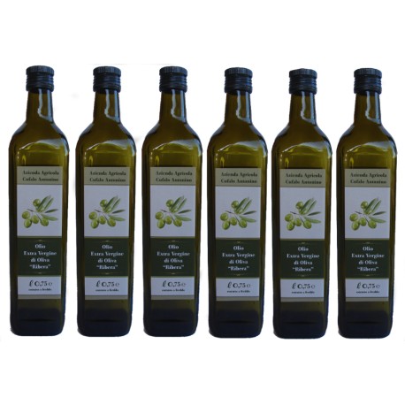 6 bottiglie di Olio extravergine di Oliva